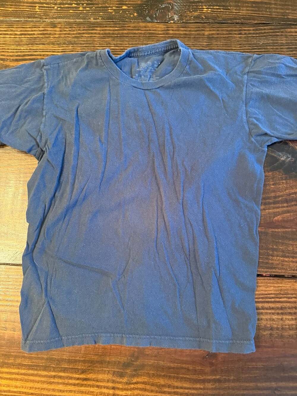 Fruit of the Loom Vintage Solid Blue Crewneck T-Shirt XL